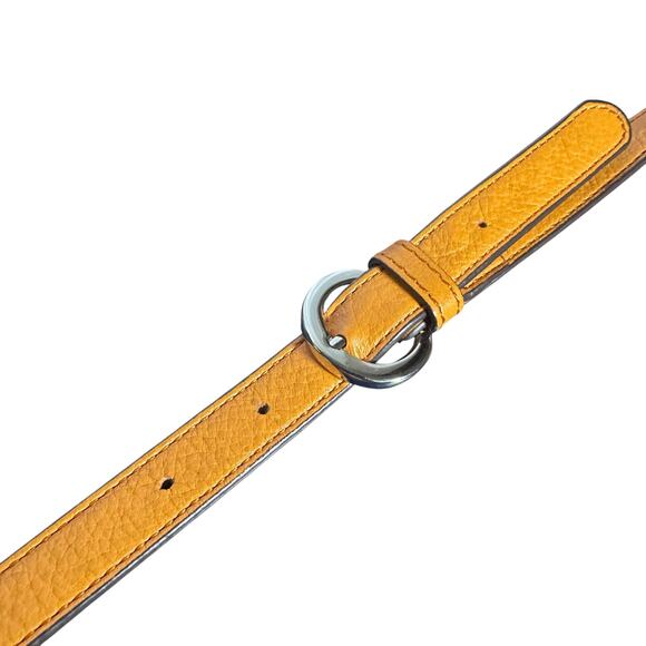 B Makowsky Orange Leather Crossbody Shoulder Bag Purse Adjustable Strap Medium - Picture 8 of 16